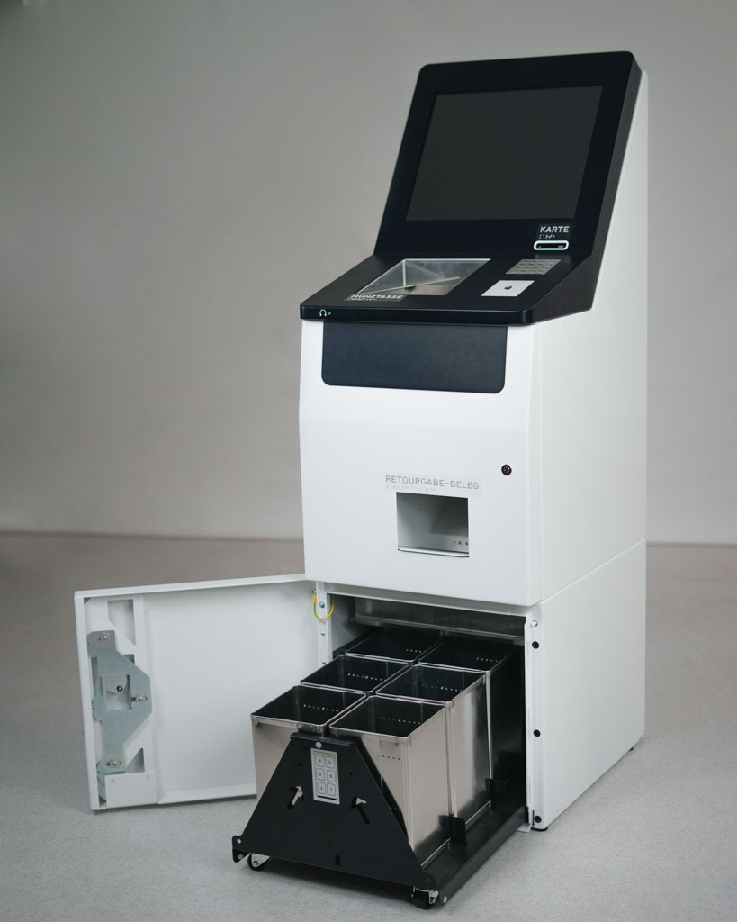 OptiCoin DNS Coin Deposit System - Coin Bin